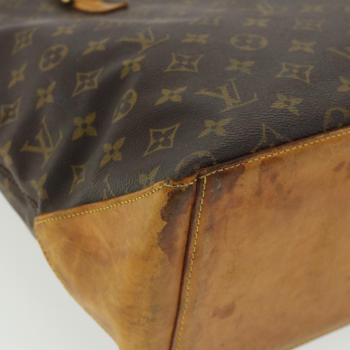 LOUIS VUITTON Monogram Cabas Mezzo Tote Bag M51151 LV Auth 32679