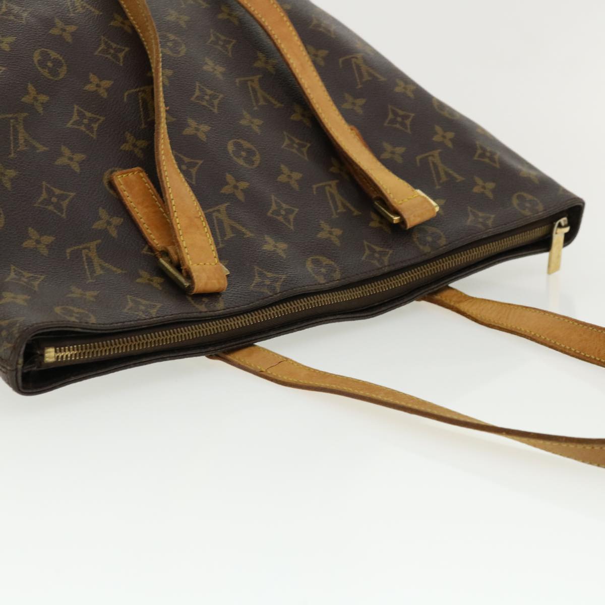 LOUIS VUITTON Monogram Cabas Mezzo Tote Bag M51151 LV Auth 32679