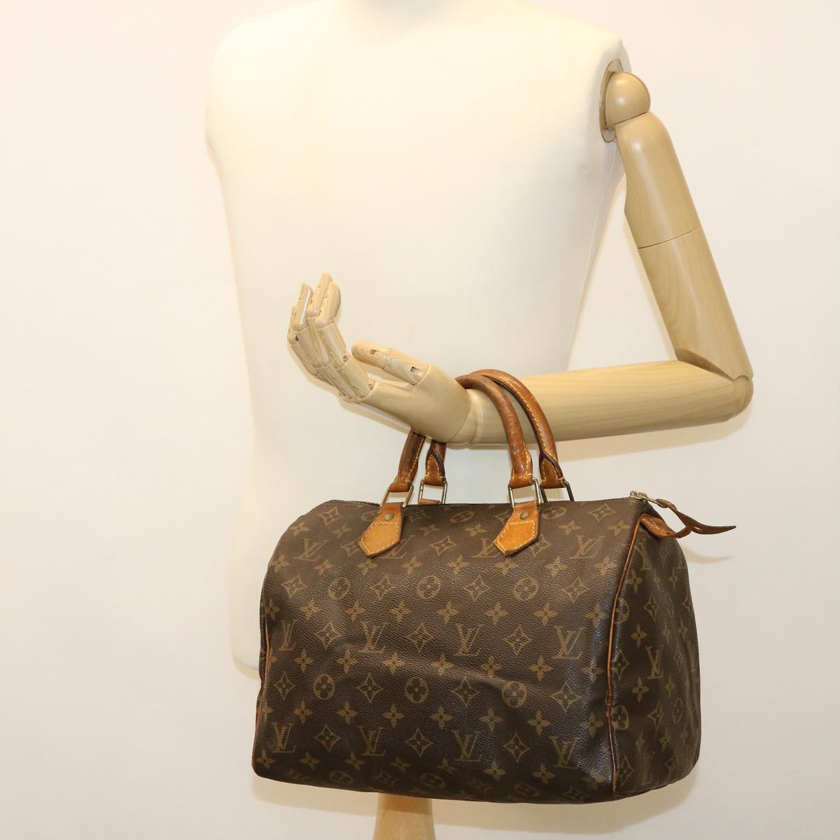 LOUIS VUITTON Monogram Speedy 30 Hand Bag M41526 LV Auth 32722