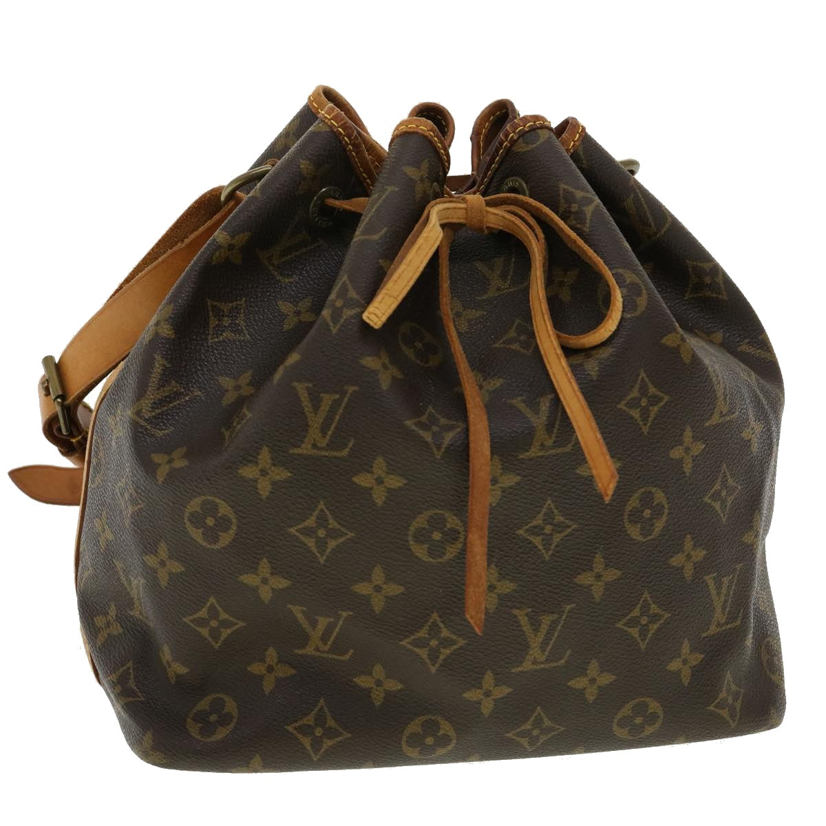 LOUIS VUITTON Monogram Petit Noe Shoulder Bag M42226 LV Auth 32733