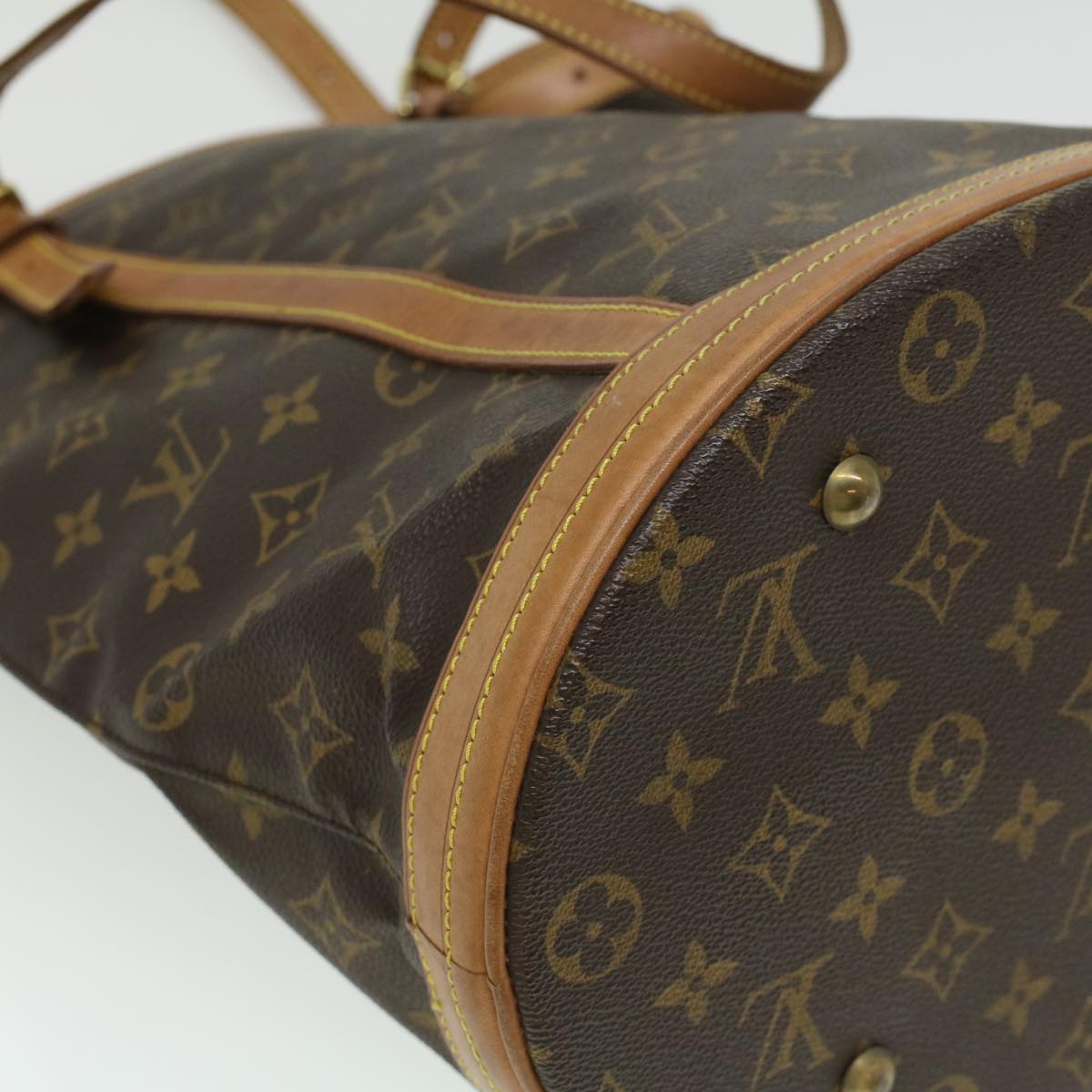 LOUIS VUITTON Monogram Bucket GM Shoulder Bag M42236 LV Auth 32734