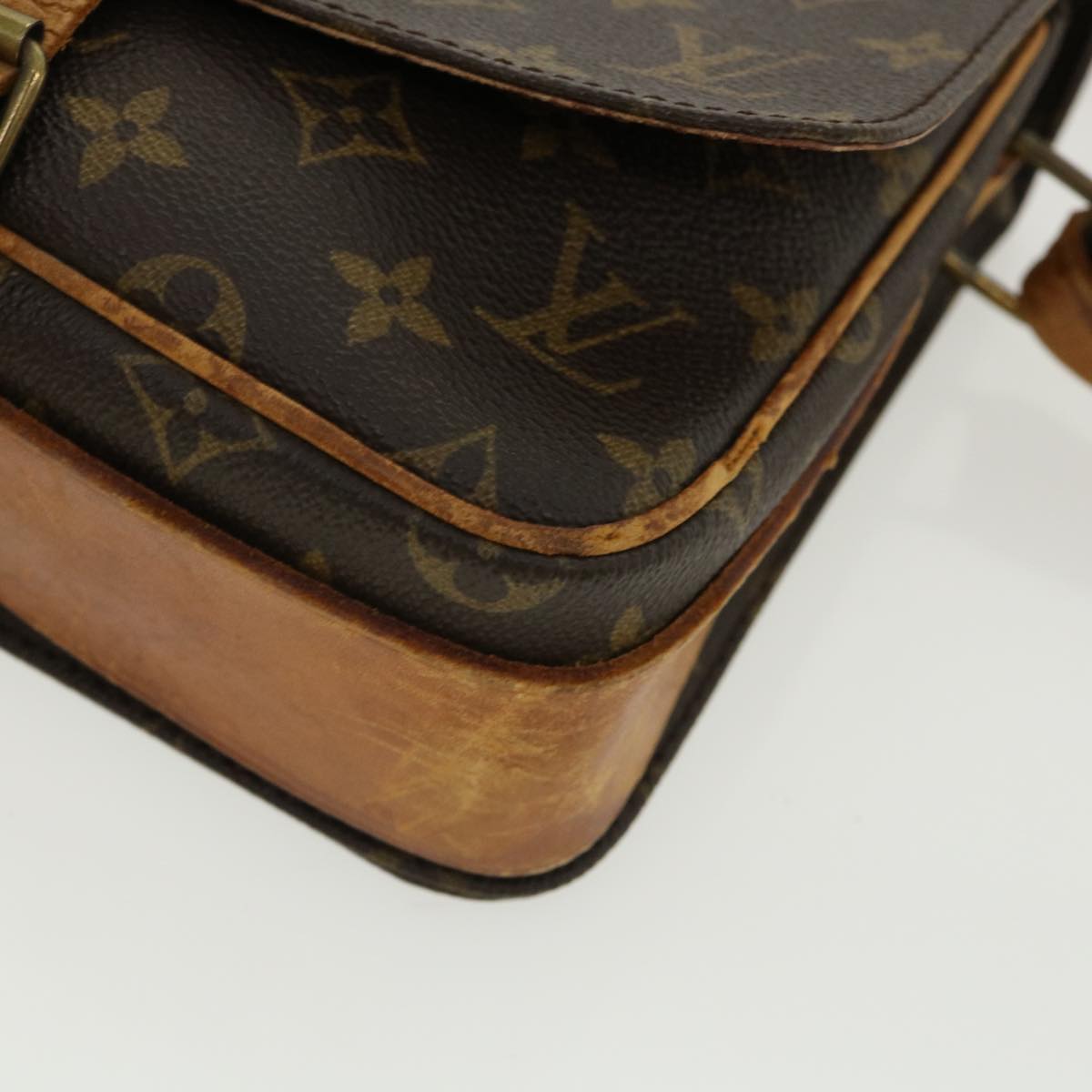 LOUIS VUITTON Monogram Cartouchiere GM Shoulder Bag M51252 LV Auth 32742