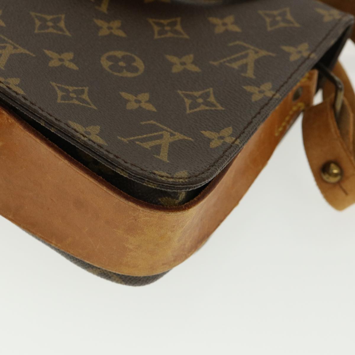 LOUIS VUITTON Monogram Cartouchiere GM Shoulder Bag M51252 LV Auth 32742