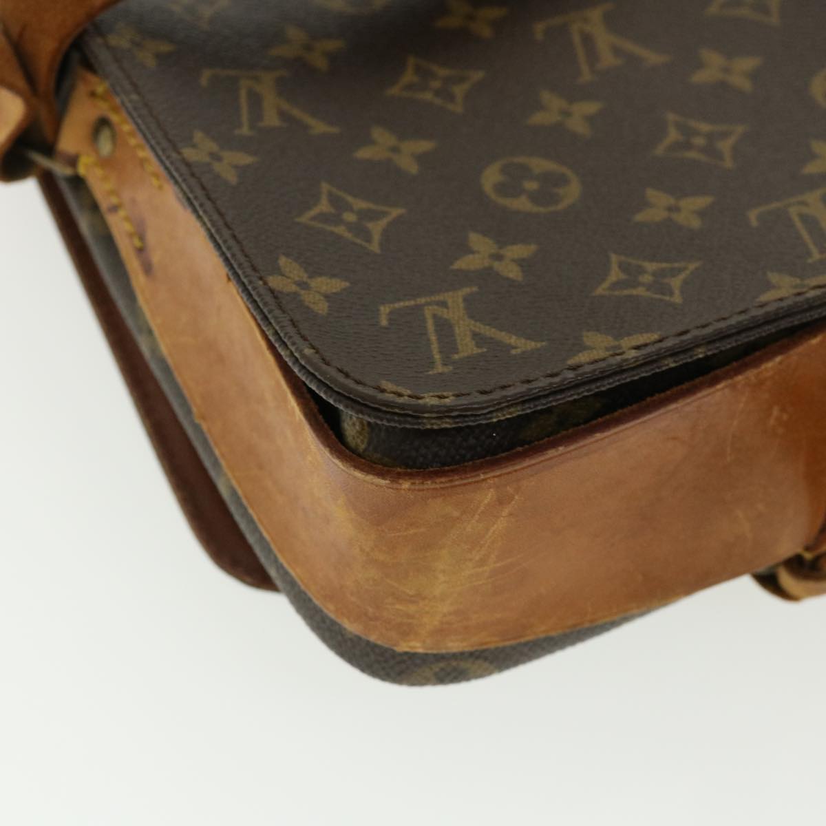 LOUIS VUITTON Monogram Cartouchiere GM Shoulder Bag M51252 LV Auth 32742