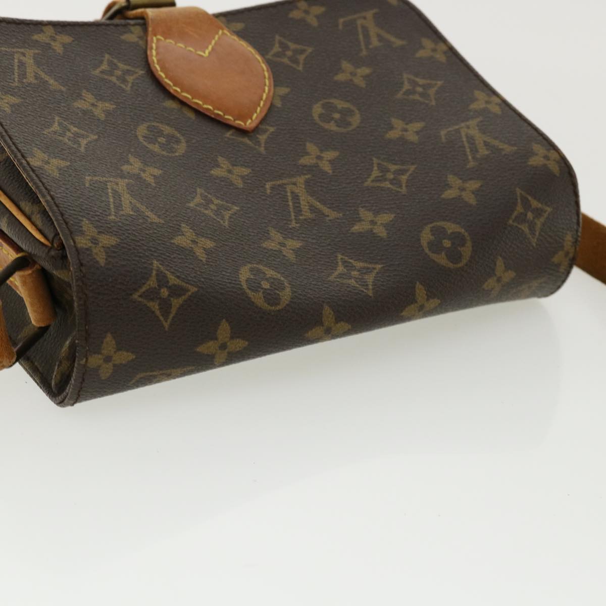 LOUIS VUITTON Monogram Cartouchiere GM Shoulder Bag M51252 LV Auth 32742