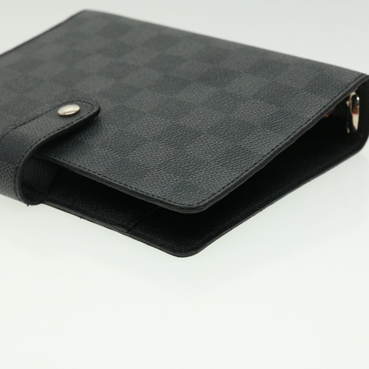 LOUIS VUITTON Damier Graphite Agenda MM Day Planner Cover R20242 LV Auth 32756