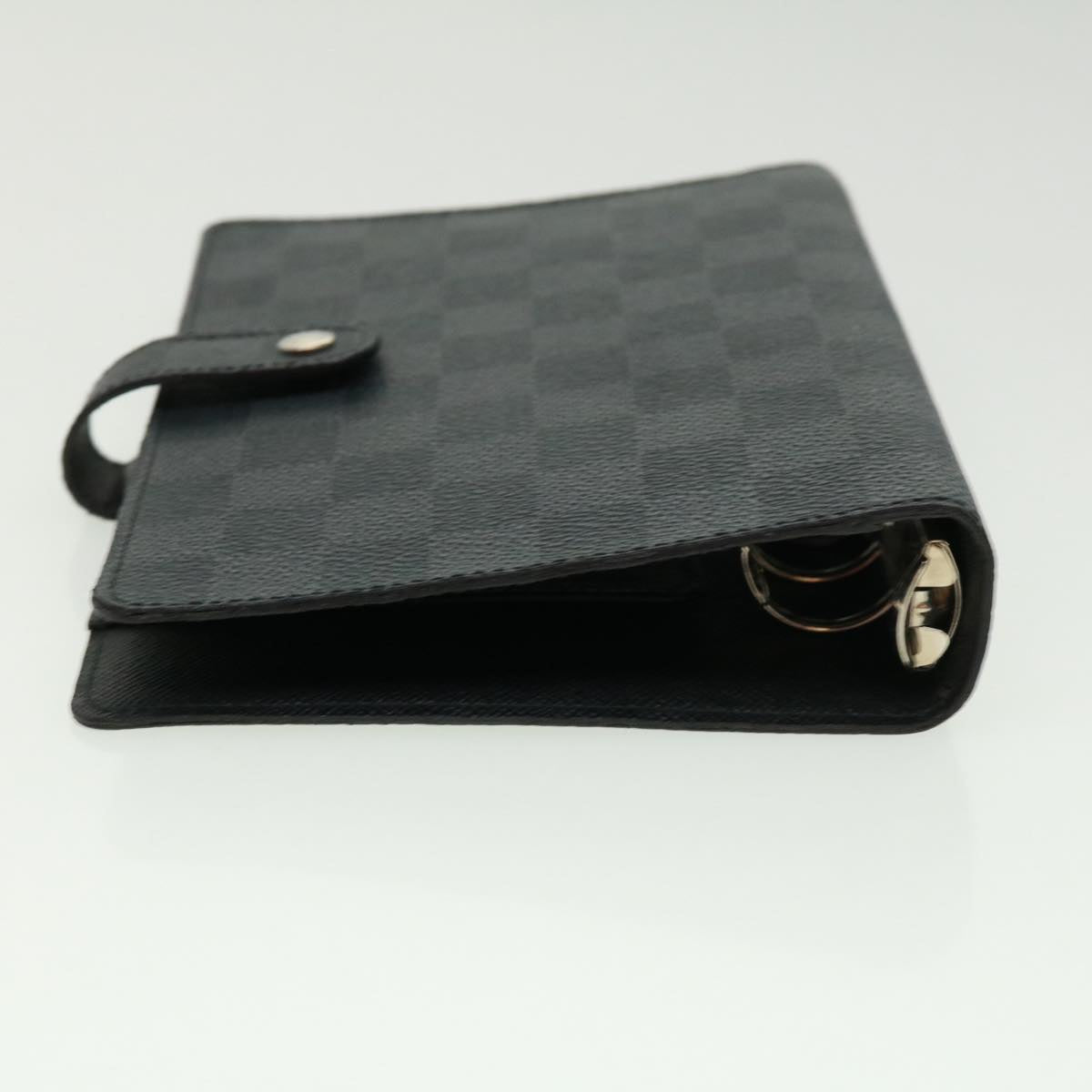 LOUIS VUITTON Damier Graphite Agenda MM Day Planner Cover R20242 LV Auth 32756