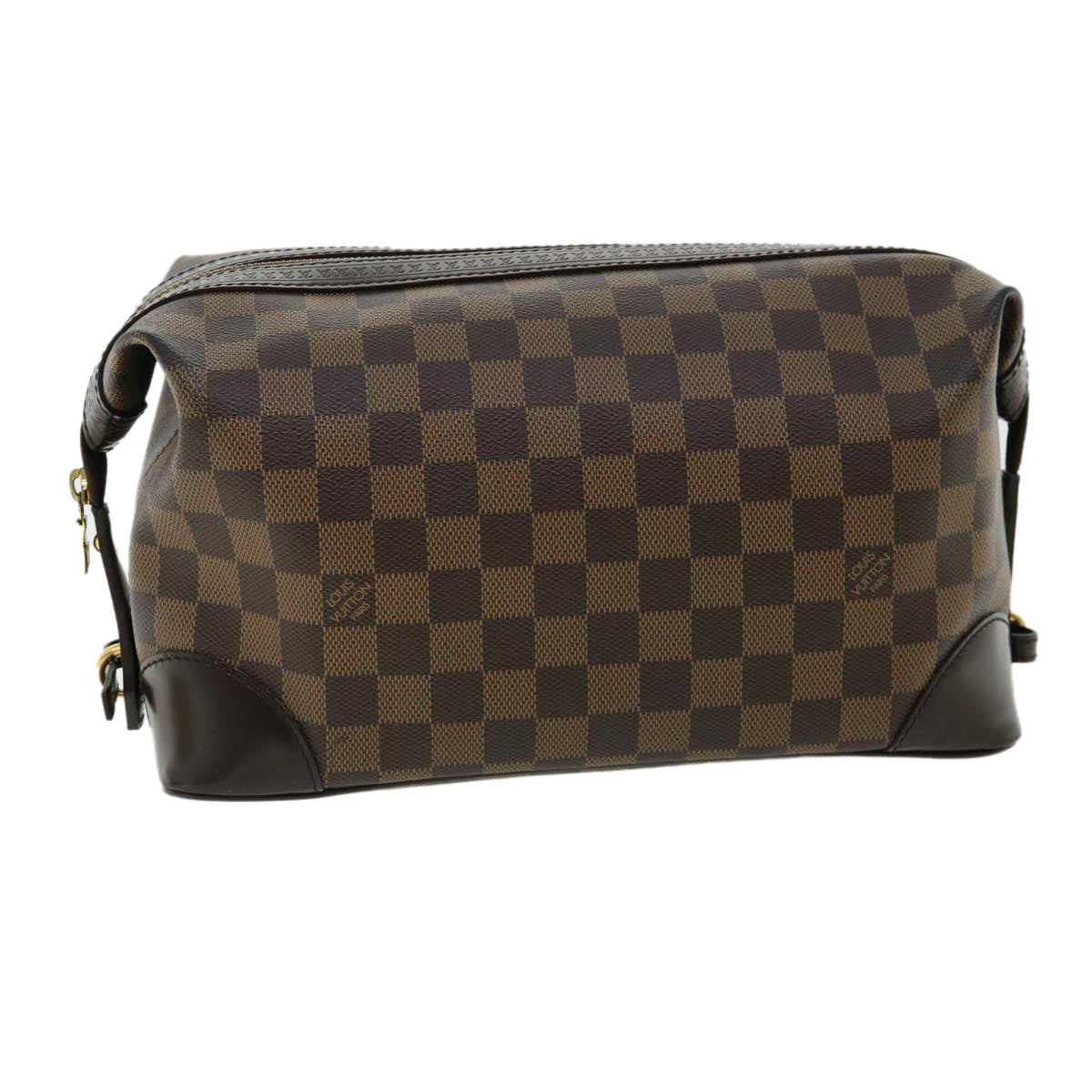 LOUIS VUITTON Damier Ebene Vaslab Wash Clutch Bag N41538 LV Auth 32757