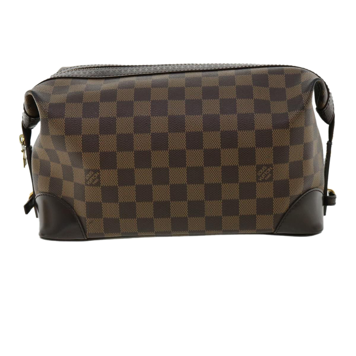 LOUIS VUITTON Damier Ebene Vaslab Wash Clutch Bag N41538 LV Auth 32757