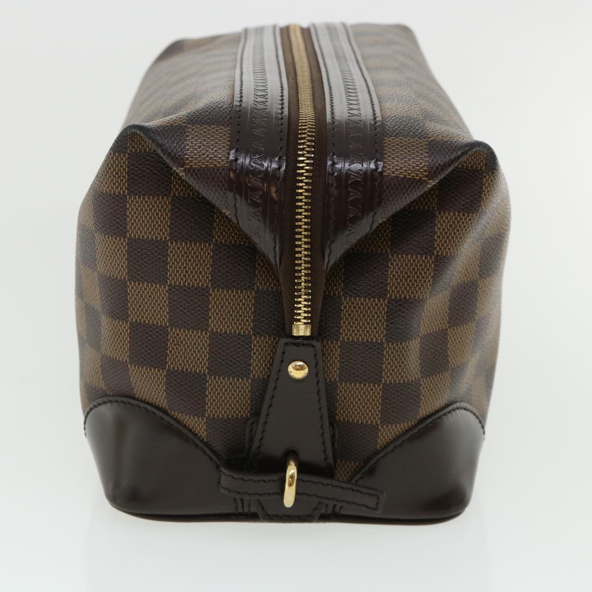 LOUIS VUITTON Damier Ebene Vaslab Wash Clutch Bag N41538 LV Auth 32757