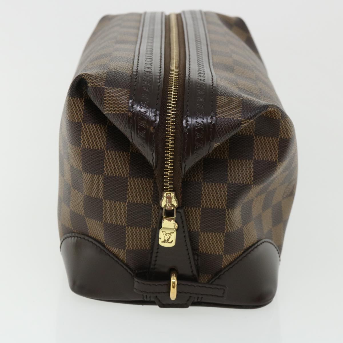 LOUIS VUITTON Damier Ebene Vaslab Wash Clutch Bag N41538 LV Auth 32757