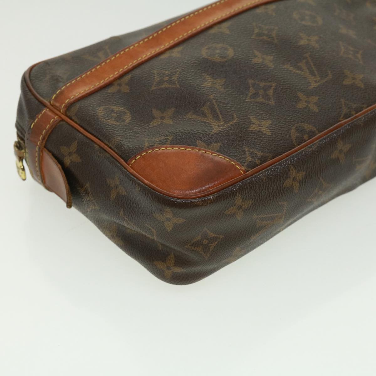 LOUIS VUITTON Monogram Compiegne 28 Clutch Bag M51845 LV Auth 32776