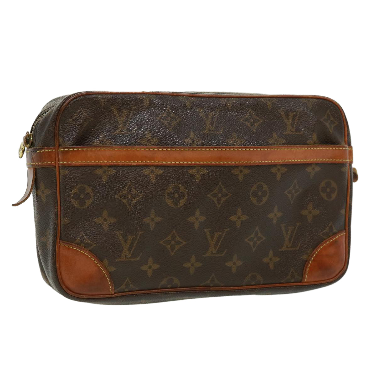 LOUIS VUITTON Monogram Compiegne 28 Clutch Bag M51845 LV Auth 32776