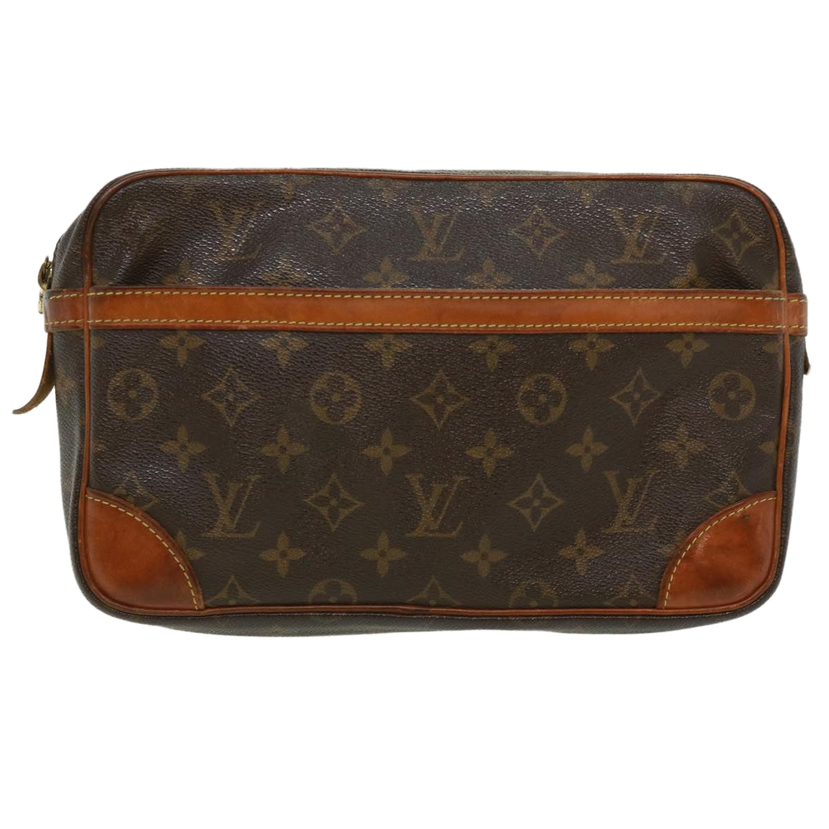 LOUIS VUITTON Monogram Compiegne 28 Clutch Bag M51845 LV Auth 32776