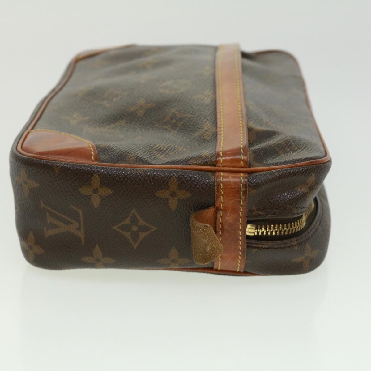 LOUIS VUITTON Monogram Compiegne 28 Clutch Bag M51845 LV Auth 32776