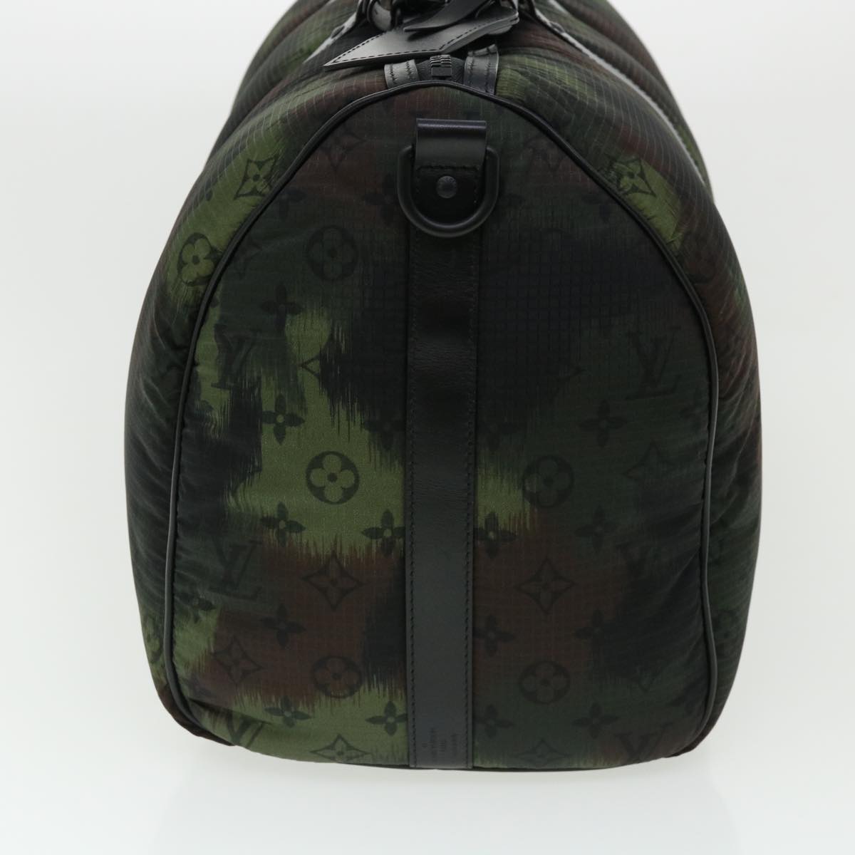 LOUIS VUITTON Camouflage Keepall Bandouliere 50 Boston Bag M56416 Auth 32799A