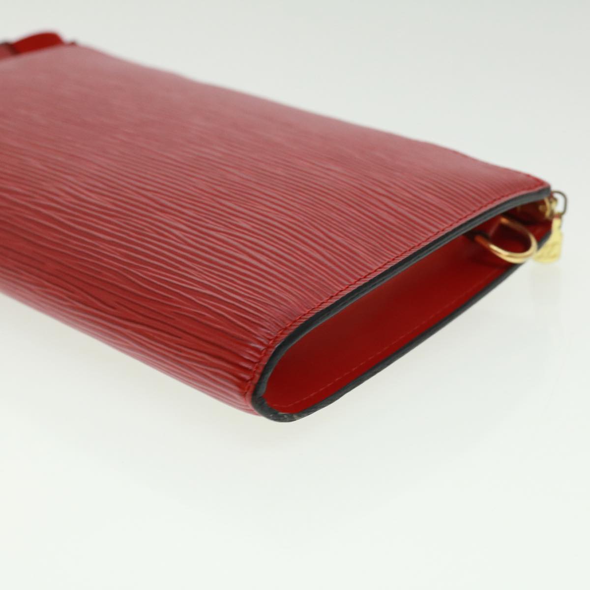 LOUIS VUITTON Epi Pochette Accessoires Pouch Red M52987 LV Auth 32805