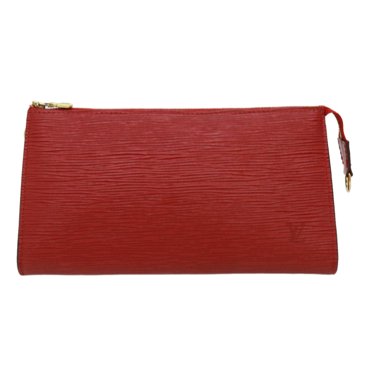 LOUIS VUITTON Epi Pochette Accessoires Pouch Red M52987 LV Auth 32805