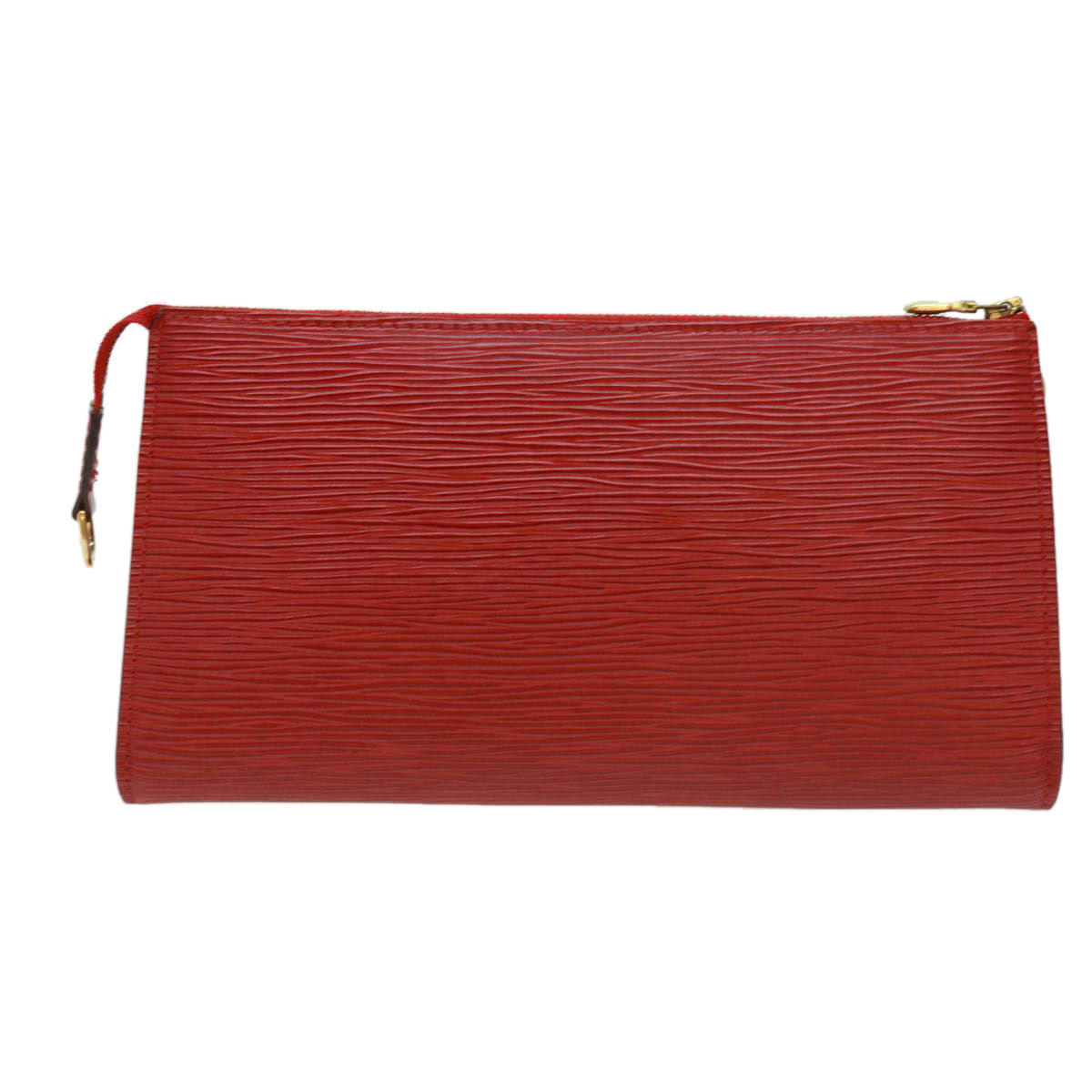 LOUIS VUITTON Epi Pochette Accessoires Pouch Red M52987 LV Auth 32805