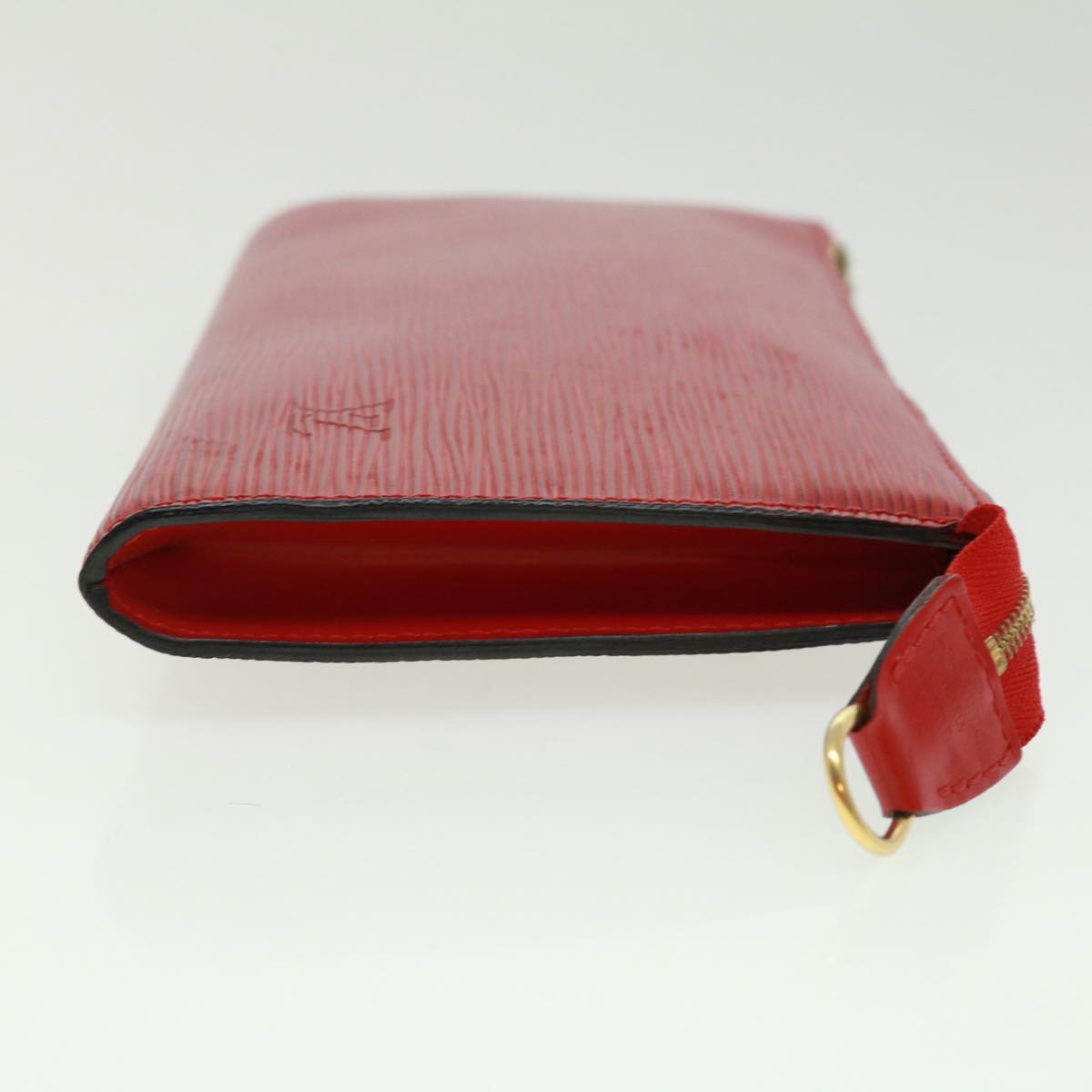 LOUIS VUITTON Epi Pochette Accessoires Pouch Red M52987 LV Auth 32805