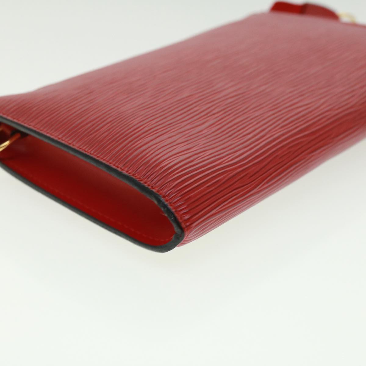 LOUIS VUITTON Epi Pochette Accessoires Pouch Red M52987 LV Auth 32805