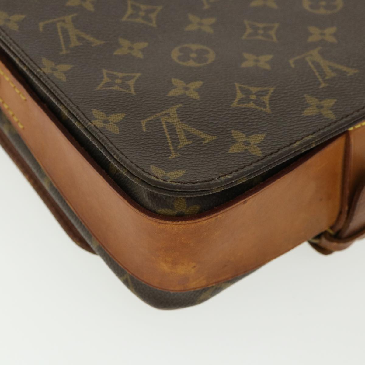 LOUIS VUITTON Monogram Cartouchiere MM Shoulder Bag M51253 LV Auth 32820