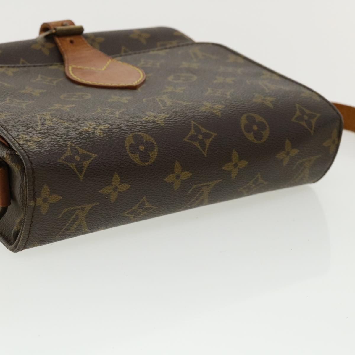 LOUIS VUITTON Monogram Cartouchiere MM Shoulder Bag M51253 LV Auth 32820