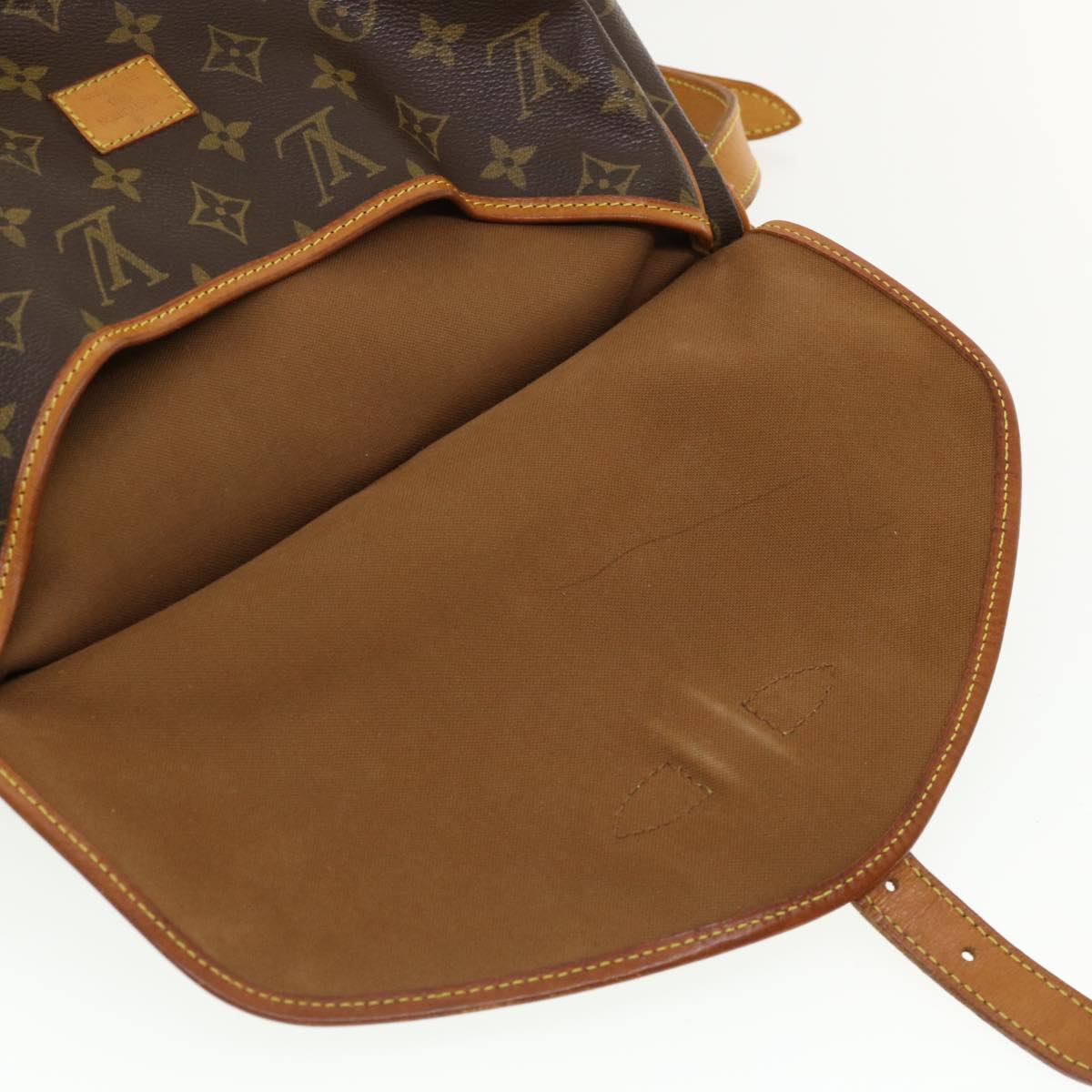 LOUIS VUITTON Monogram Saumur 30 Shoulder Bag M42256 LV Auth 32827