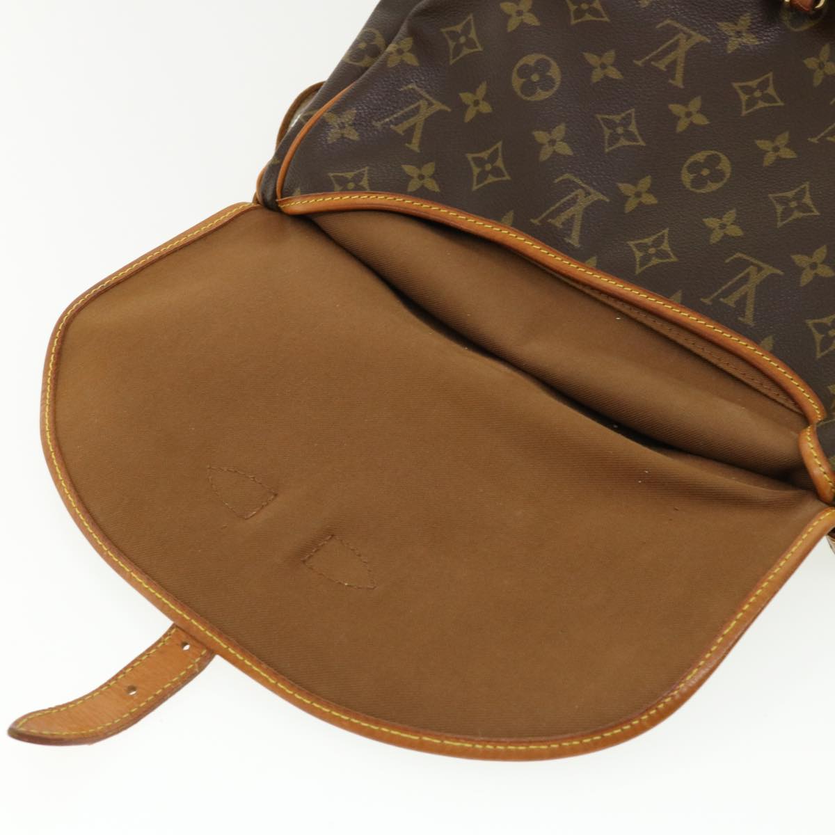 LOUIS VUITTON Monogram Saumur 30 Shoulder Bag M42256 LV Auth 32827