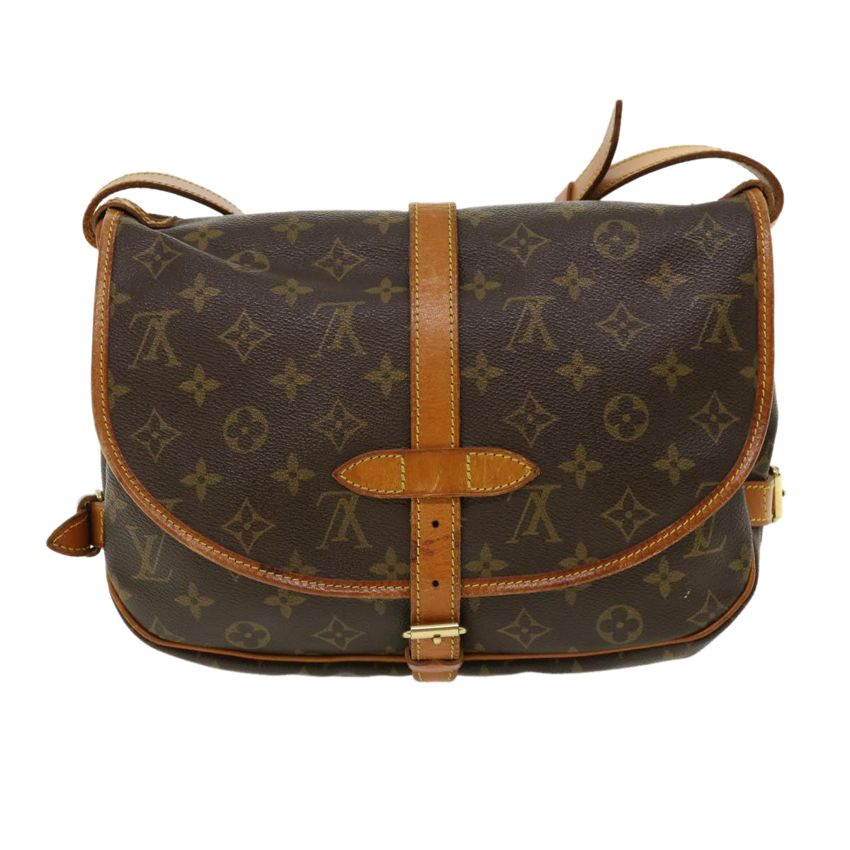 LOUIS VUITTON Monogram Saumur 30 Shoulder Bag M42256 LV Auth 32827 - 0