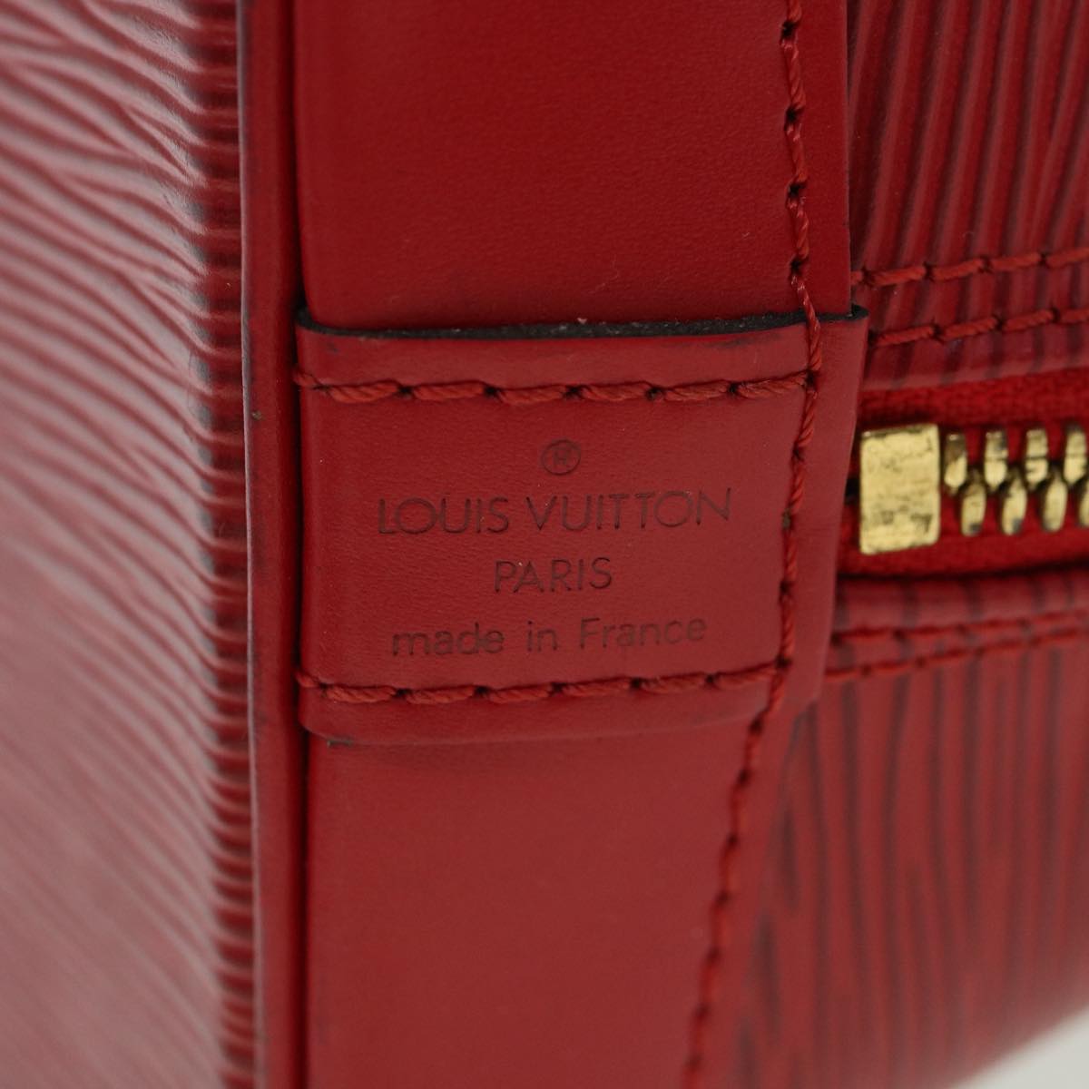 LOUIS VUITTON Epi Alma Hand Bag Red M52147 LV Auth 32854