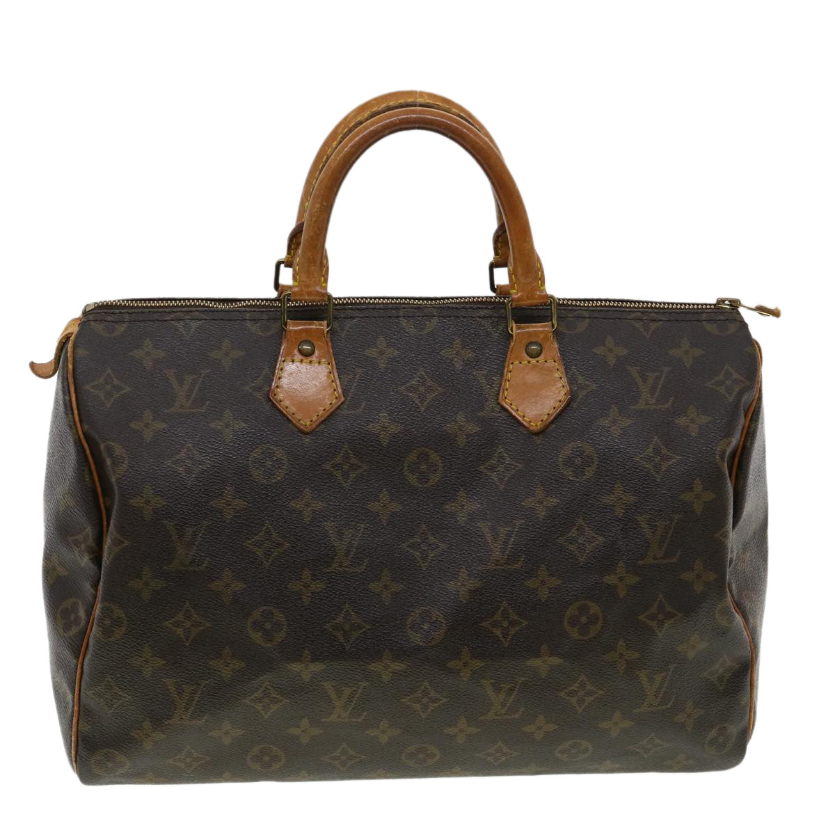 LOUIS VUITTON Monogram Speedy 35 Hand Bag M41524 LV Auth 32857