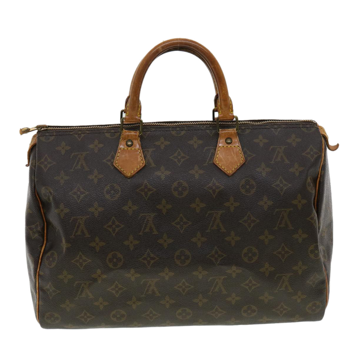 LOUIS VUITTON Monogram Speedy 35 Hand Bag M41524 LV Auth 32857