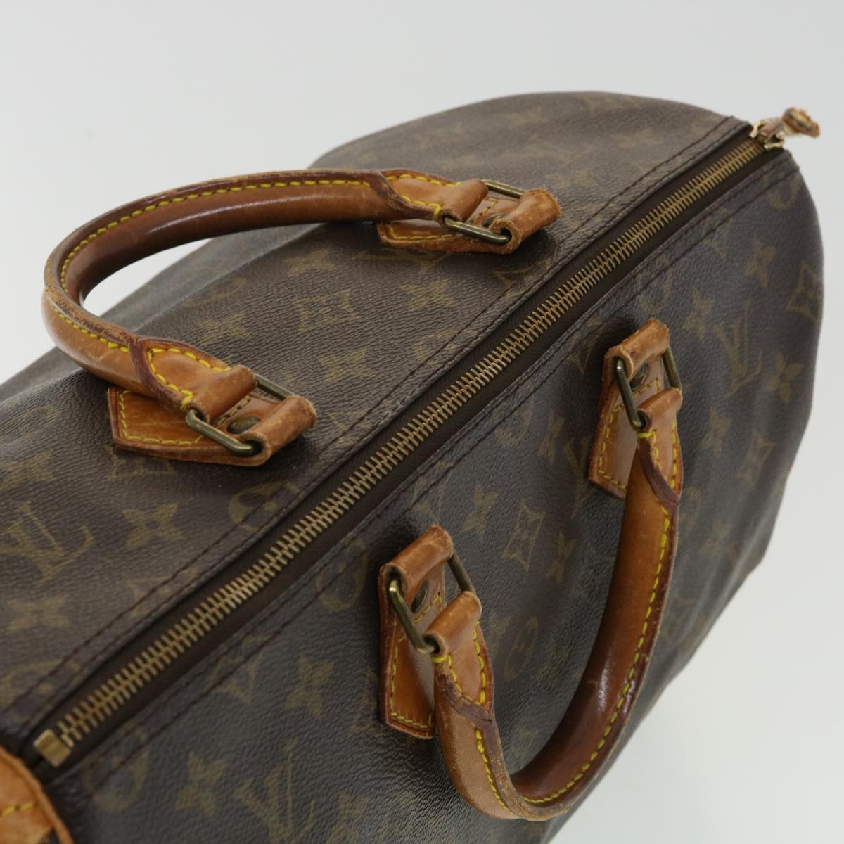 LOUIS VUITTON Monogram Speedy 35 Hand Bag M41524 LV Auth 32857