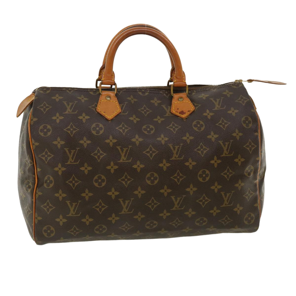 LOUIS VUITTON Monogram Speedy 35 Hand Bag M41524 LV Auth 32877