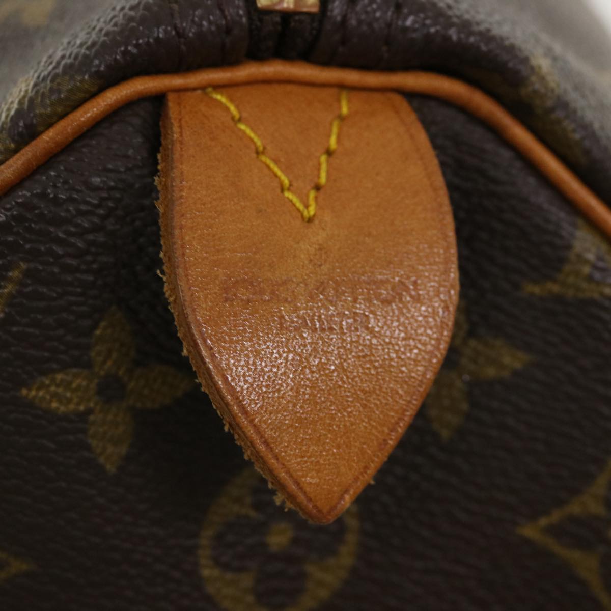 LOUIS VUITTON Monogram Speedy 35 Hand Bag M41524 LV Auth 32877