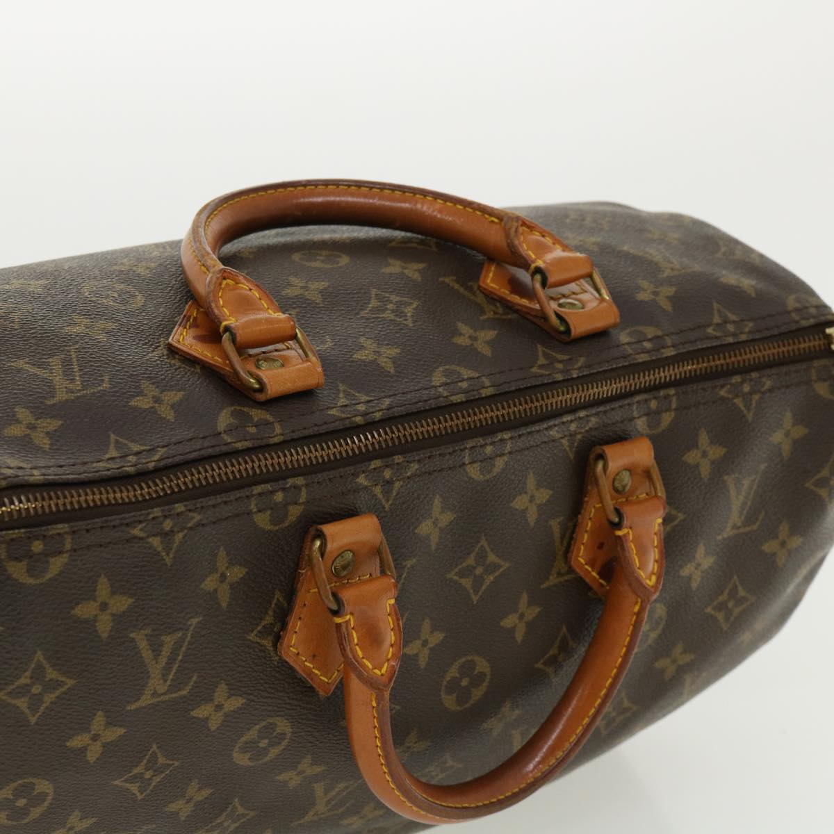 LOUIS VUITTON Monogram Speedy 35 Hand Bag M41524 LV Auth 32877