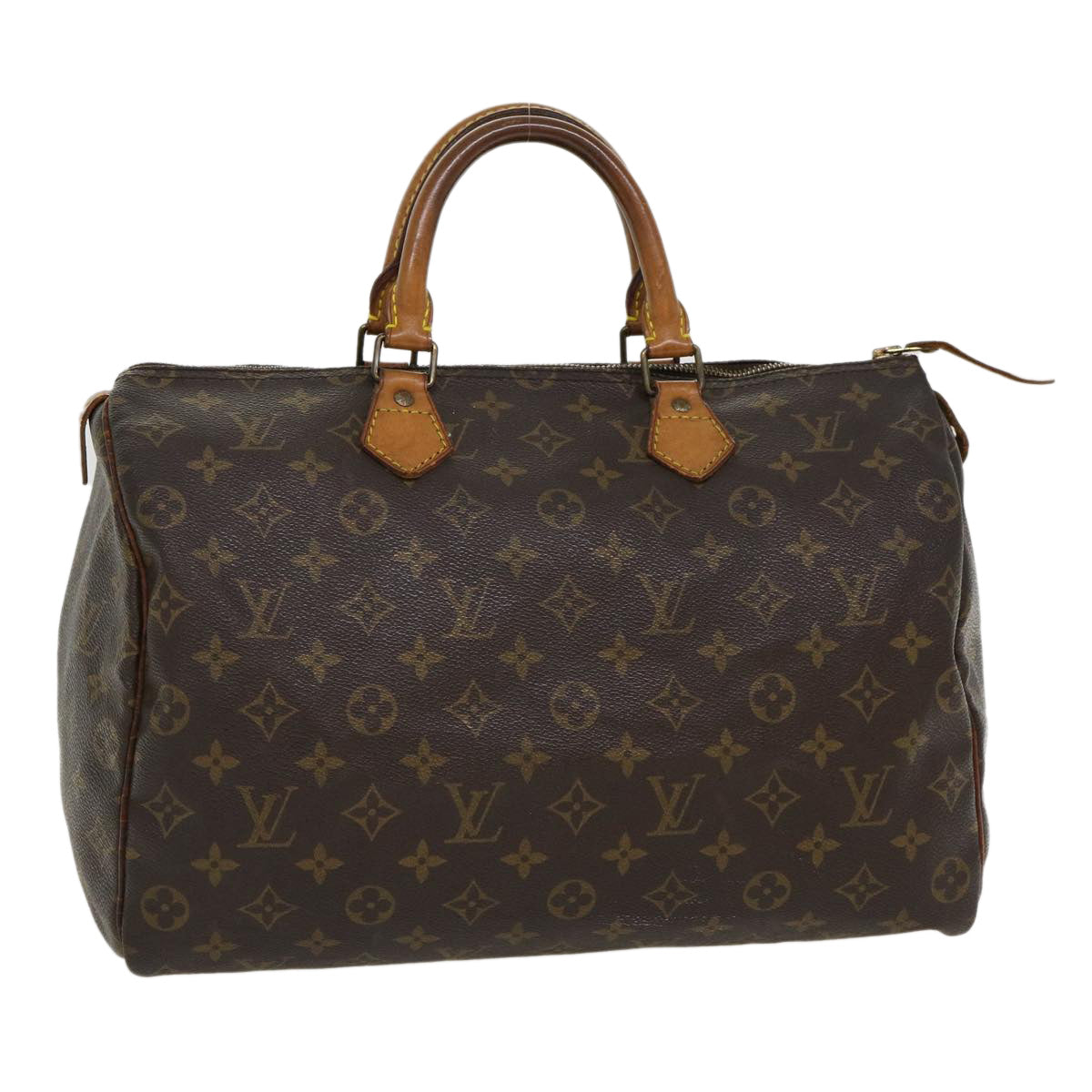 LOUIS VUITTON Monogram Speedy 35 Hand Bag M41524 LV Auth 32878