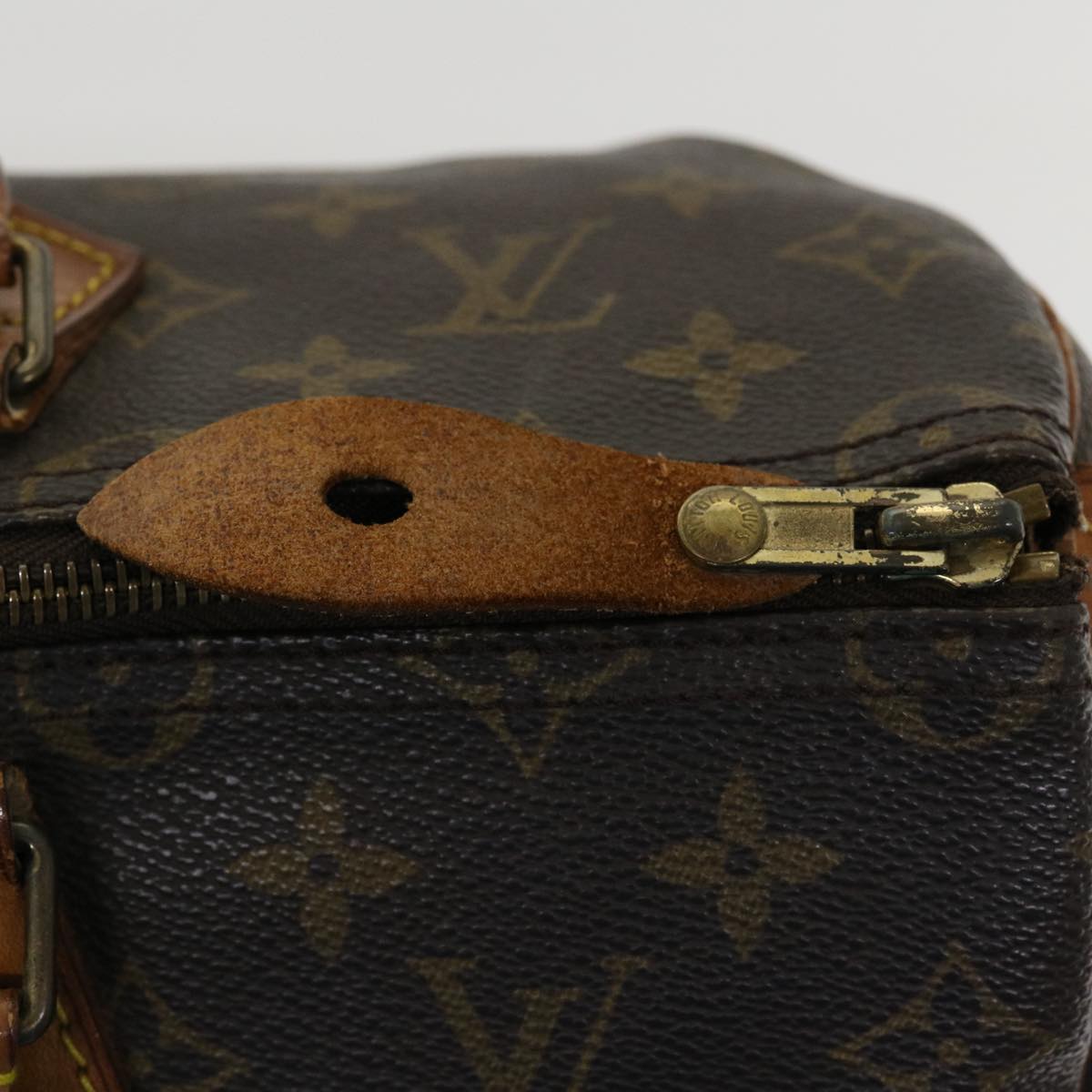 LOUIS VUITTON Monogram Speedy 35 Hand Bag M41524 LV Auth 32878