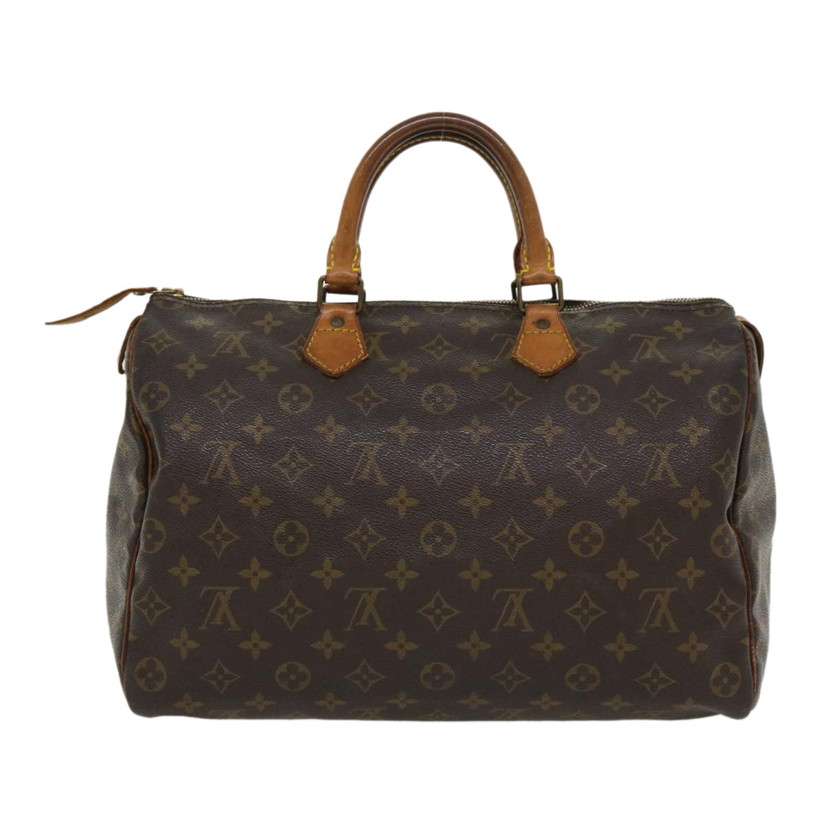 LOUIS VUITTON Monogram Speedy 35 Hand Bag M41524 LV Auth 32878