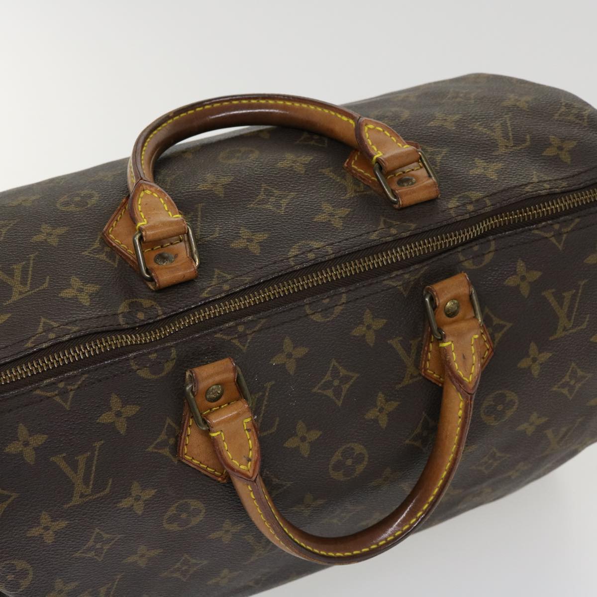 LOUIS VUITTON Monogram Speedy 35 Hand Bag M41524 LV Auth 32878