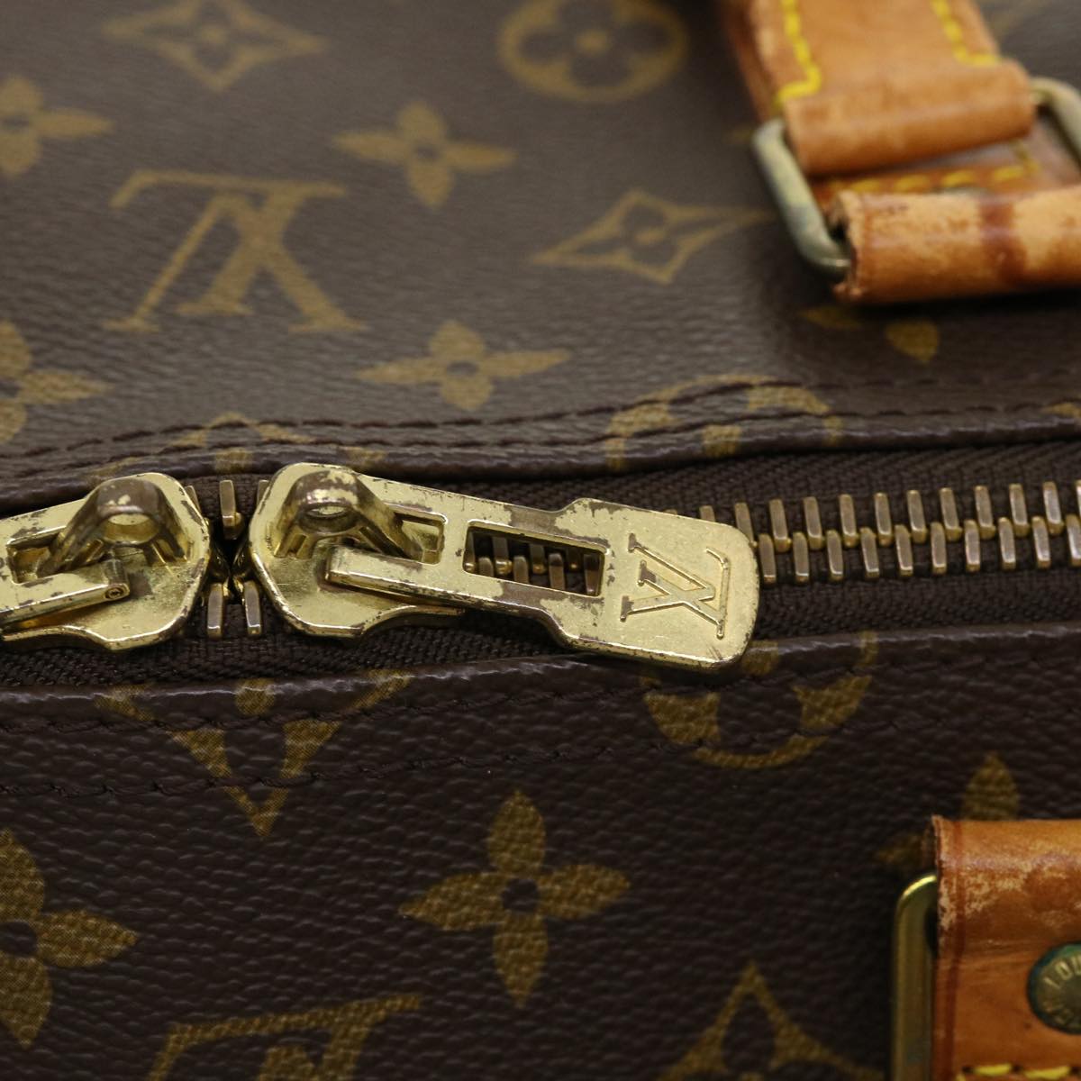 LOUIS VUITTON Monogram Keepall Bandouliere 55 Boston Bag M41414 LV Auth 32943