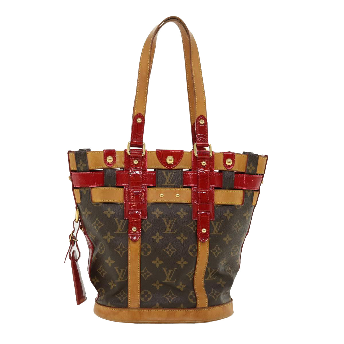 LOUIS VUITTON Monogram Ruby Neo bucket Tote Bag M95613 LV Auth 32973