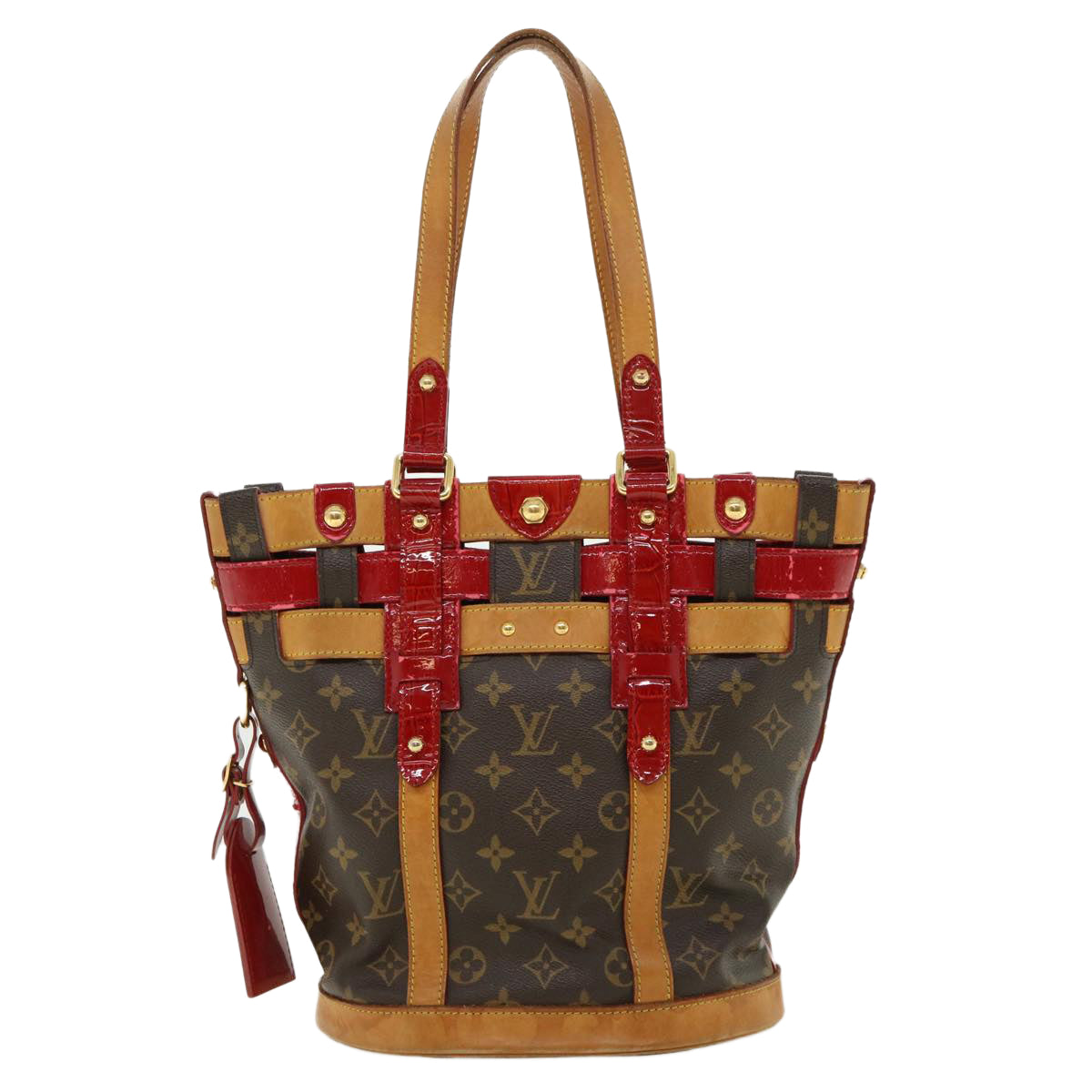 LOUIS VUITTON Monogram Ruby Neo bucket Tote Bag M95613 LV Auth 32973