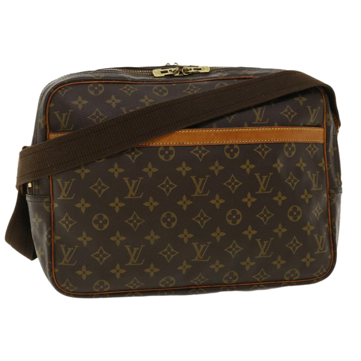 LOUIS VUITTON Monogram Reporter GM Shoulder Bag M45252 LV Auth 32975