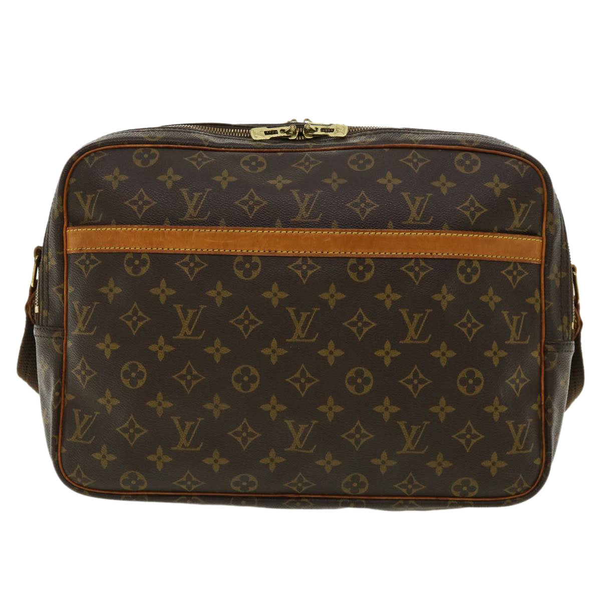 LOUIS VUITTON Monogram Reporter GM Shoulder Bag M45252 LV Auth 32975