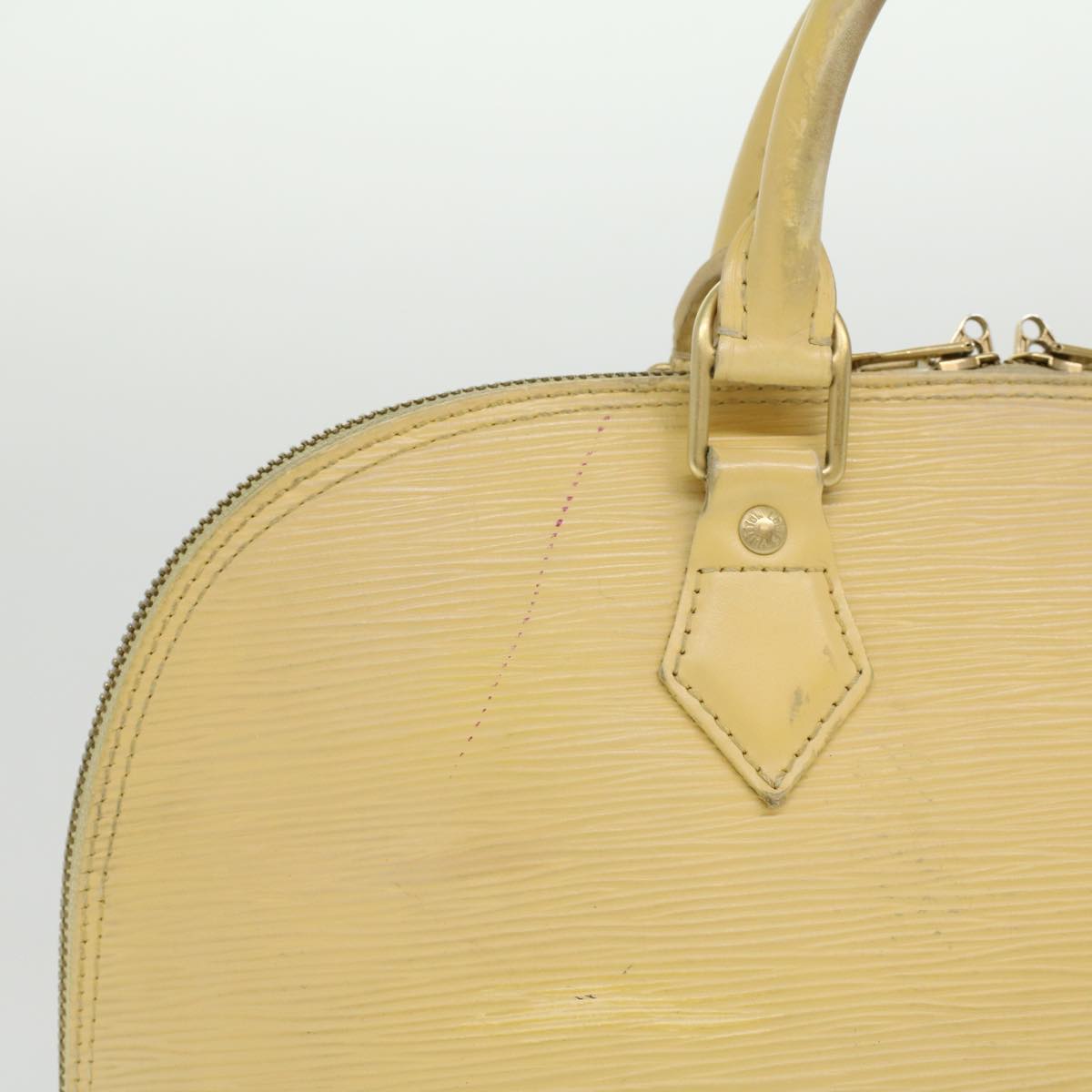 LOUIS VUITTON Epi Alma Hand Bag Vanilla M5214A LV Auth 32976