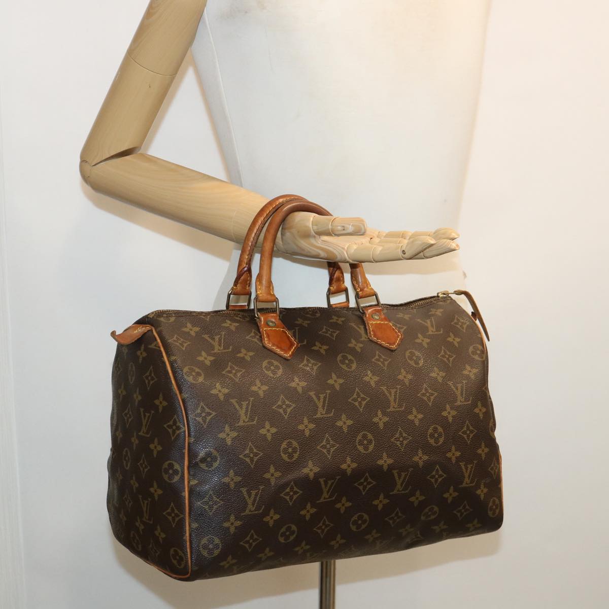 LOUIS VUITTON Monogram Speedy 30 Hand Bag M41526 LV Auth 32994