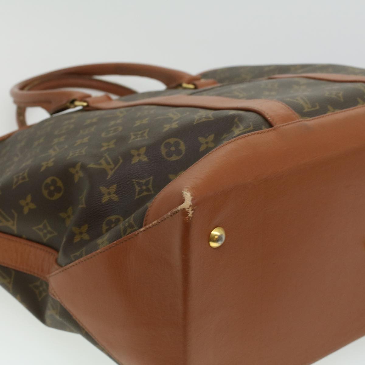 LOUIS VUITTON Monogram Sac Weekend GM Tote Bag M42420 LV Auth 33027