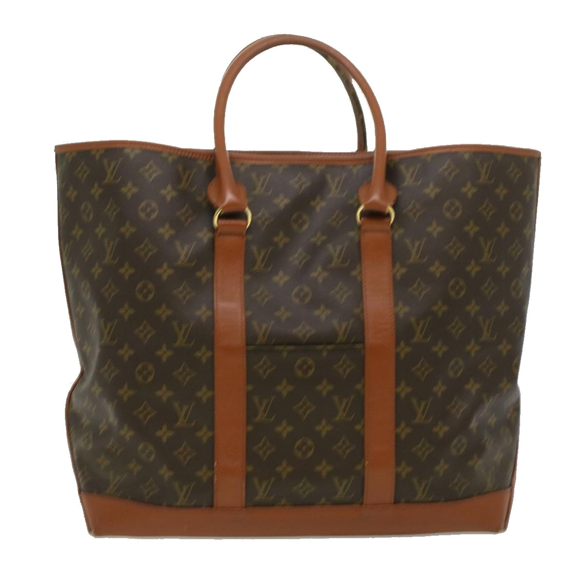 LOUIS VUITTON Monogram Sac Weekend GM Tote Bag M42420 LV Auth 33027